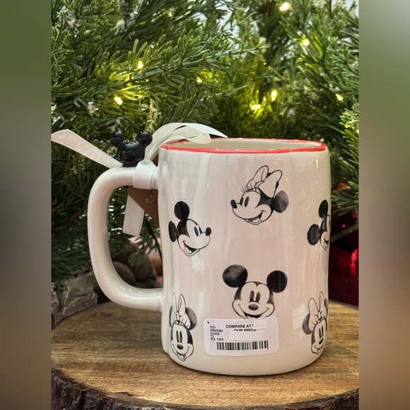 ✨ Brand NEW w/Tags Rae Dunn Disney happy Mug featuring Mickey and Minnie Mouse ✨ - Picture 3 of 11